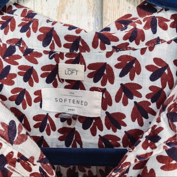 Loft Shadow Floral Softened Shirt - Picture 2 of 5